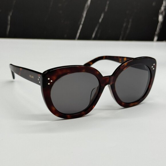 NEW CELINE CL40295F 52A HAVANA GRAY WOMEN SUNGLASSES CELINE - Picture 10 of 13
